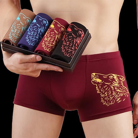 4pcs/lot Plus size boxer men underwear